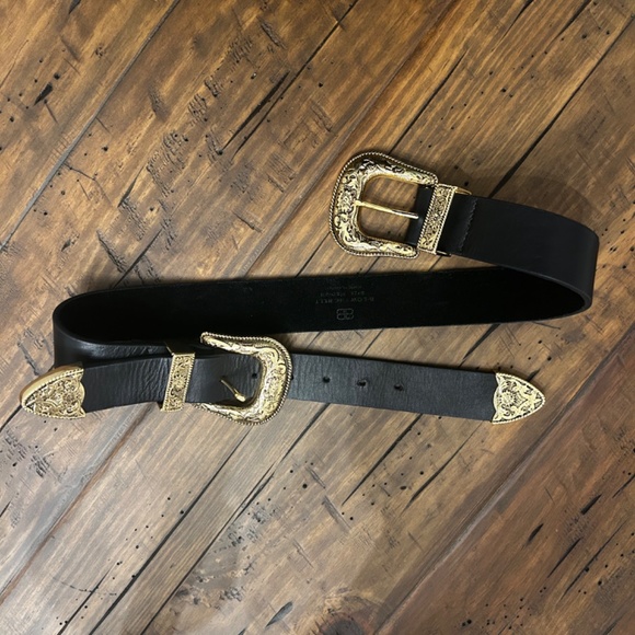 B-Low the Belt Black and Gold Women's Belt - Picture 5 of 7
